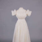 COTTON MULL DAY DRESS, c. 1830