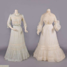 TWO SILK AFTERNOON GOWNS, 1904-1907