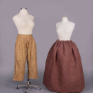 ONE PAIR LADIES PANTALOONS &amp; ONE PETTICOAT, MID 19TH-20TH C