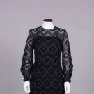 BALMAIN SILK &amp; VELVET EVENING DRESS, FRANCE, 1960s