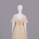 EXCEPTIONAL IRISH CROCHET TEA GOWN, c. 1912