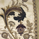 EMBROIDERED &amp; JEWELED PANEL, LATE 19th C