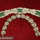 2 RHINESTONE BRACELETS, 1930-1960