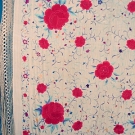 EMBROIDERED CHINESE EXPORT SHAWL, c. 1900