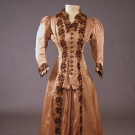 PHOEBE APPERSON HEARST BUSTLE DRESS, 1870s