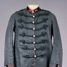 FRENCH LINEN FIREMANS JACKET, LATE 19th C