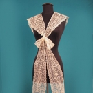 LARGE BRUSSELS LACE COLLAR/SCARF, c. 1910