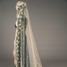 ENGLISH HONITON LACE VEIL, MID 19th C