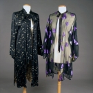 2 SAINT LAURENT LAME EVENING JACKETS, 1980s