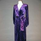SAINT LAURENT PURPLE HOSTESS GOWN, 1978-1980s